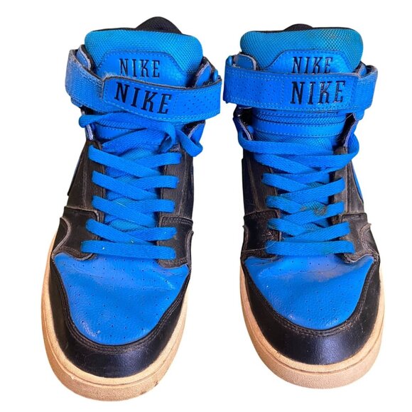 Nike Mens Zoom Morgan 2 Sneakers 10.5 Blue High Top Basketball Shoes 407360-044 - Picture 2 of 10